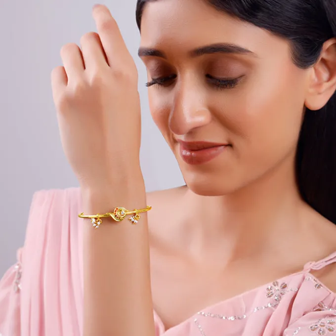 Golden Ambika Bangle Bracelet