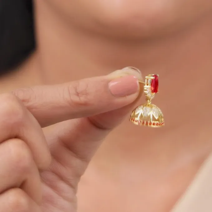 Golden Anuket Jhumki
