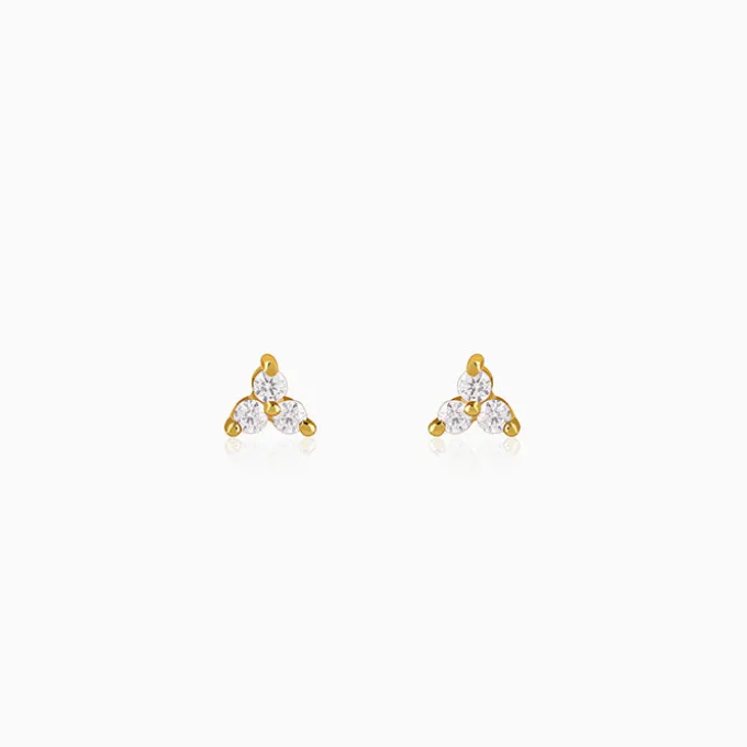Golden Apex Stud Earrings