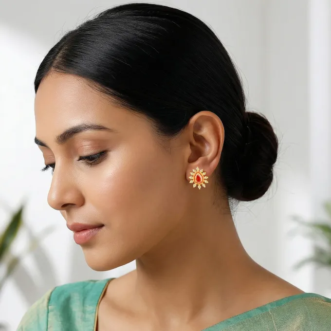 Golden Astarte Earrings