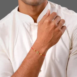 Golden Athangudi Rakhi