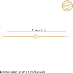 Golden Aum Bracelet Rakhi