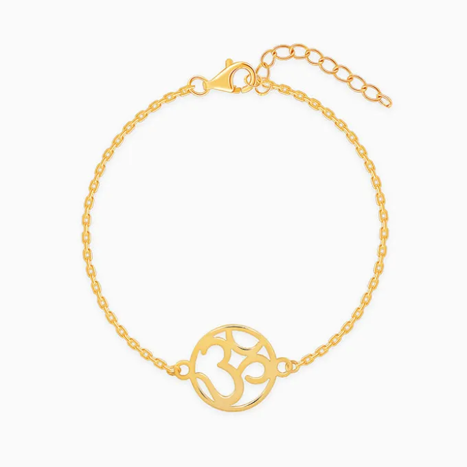 Golden Aum Bracelet Rakhi