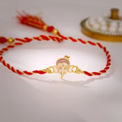 Golden Bal Ganesh Rakhi for Kids