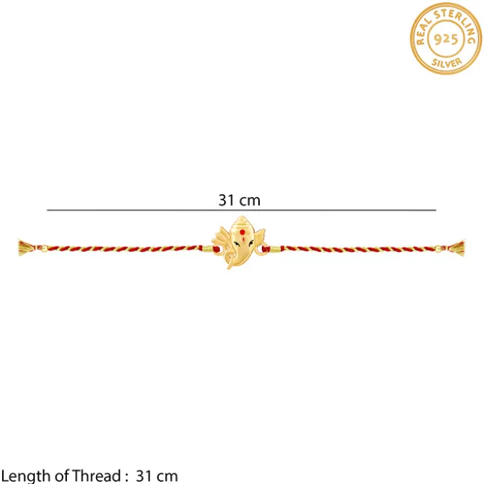 Golden Bala Ganpati Rakhi