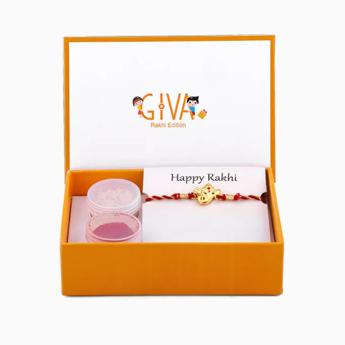 Golden Bala Ganpati Rakhi