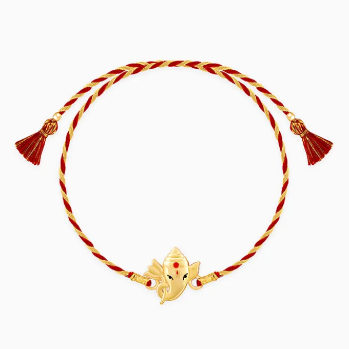 Golden Bala Ganpati Rakhi