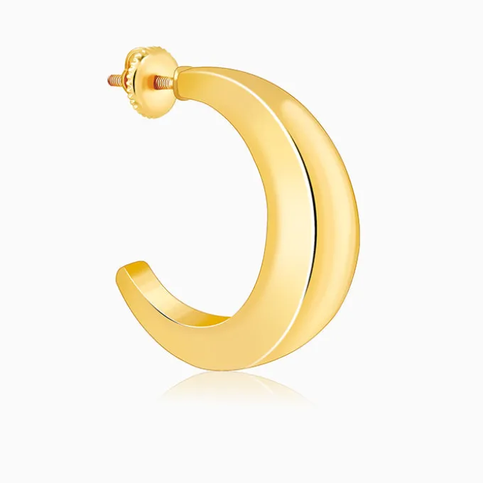 Golden Belle J Stud Earrings