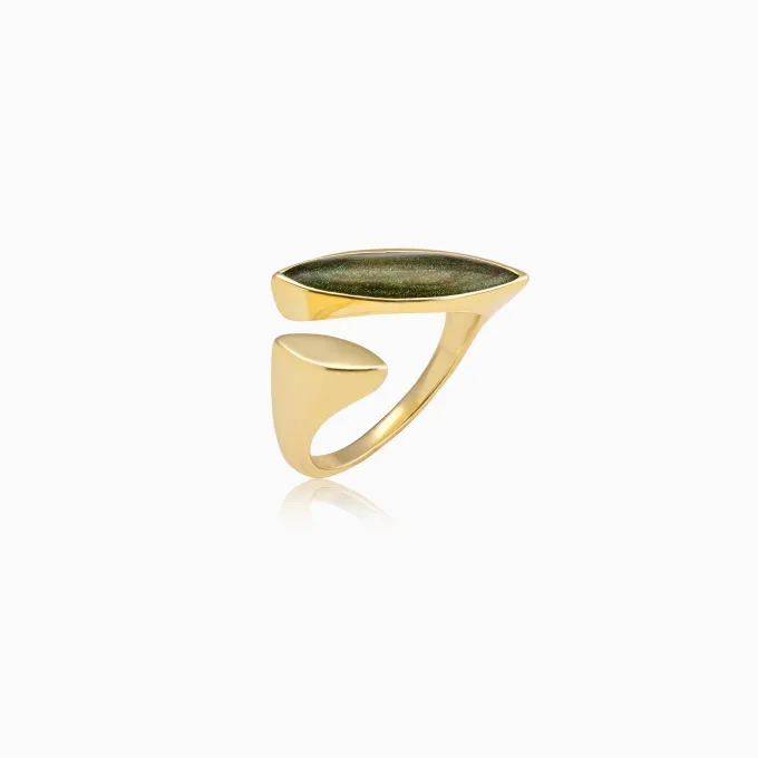 Golden Black Romance Ring