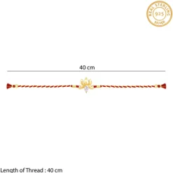 Golden Bloom Lotus Rakhi