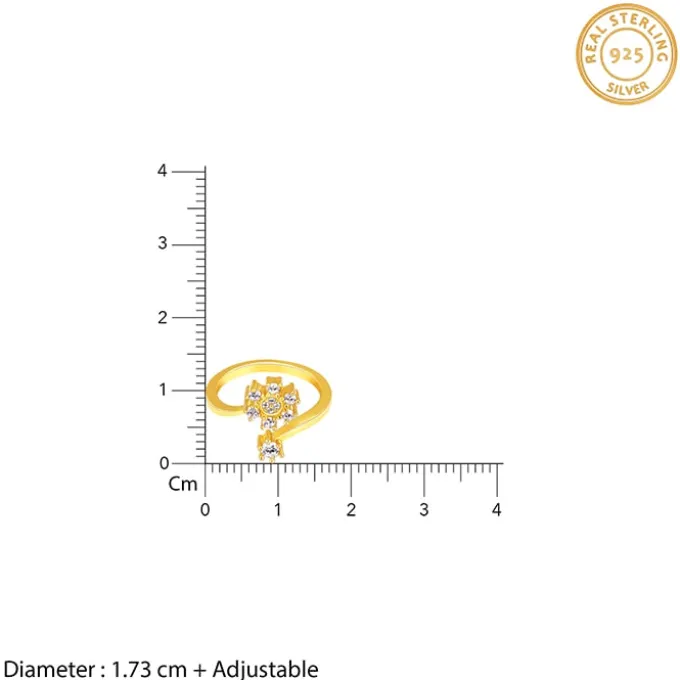 Golden Blooming Flower Ring