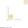 Golden Blooming Flower Stud Earrings