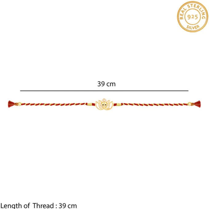 Golden Blooming Ganesha Rakhi