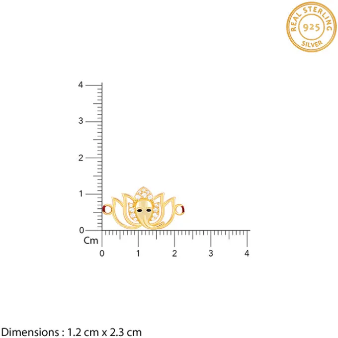 Golden Blooming Ganesha Rakhi