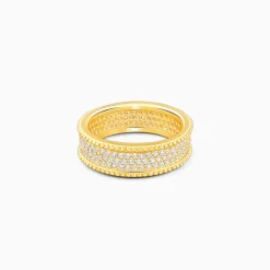 Golden Bold Edge Ring For Him