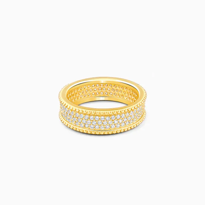 Golden Bold Edge Ring For Him