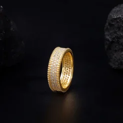 Golden Bold Edge Ring For Him