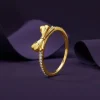 Golden Bowline Ring (Size 12)