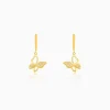 Golden Butterfly Bloom Earrings