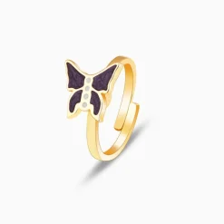 Golden Butterfly Spin Ring