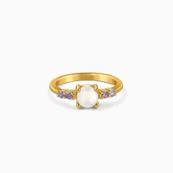 Golden Carroll Pearl Ring (Size 12)