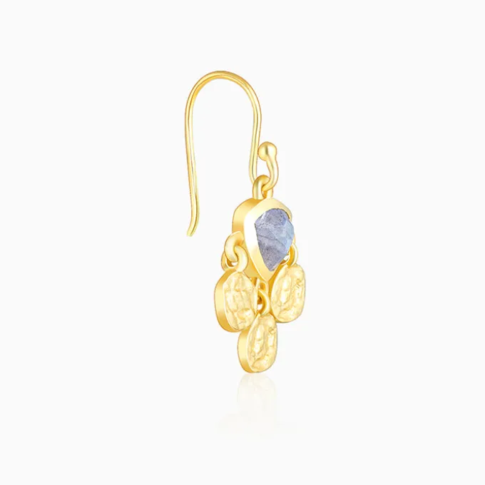 Golden Chalcedony Dangler Earrings