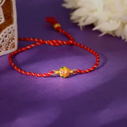 Golden Charming Ball Rakhi