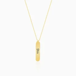 Golden Charming Double Sided Personalised Necklace