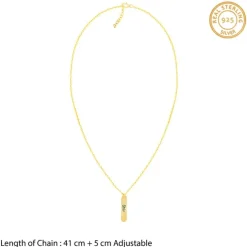 Golden Charming Double Sided Personalised Necklace