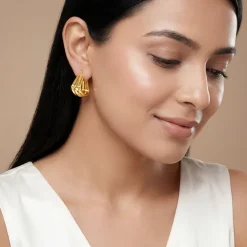 Golden Chef's Kiss Hoop Earrings