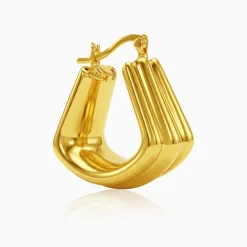 Golden Chef's Kiss Hoop Earrings