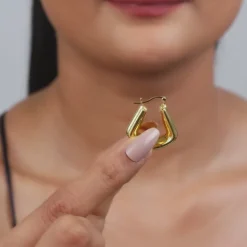 Golden Chef's Kiss Hoop Earrings