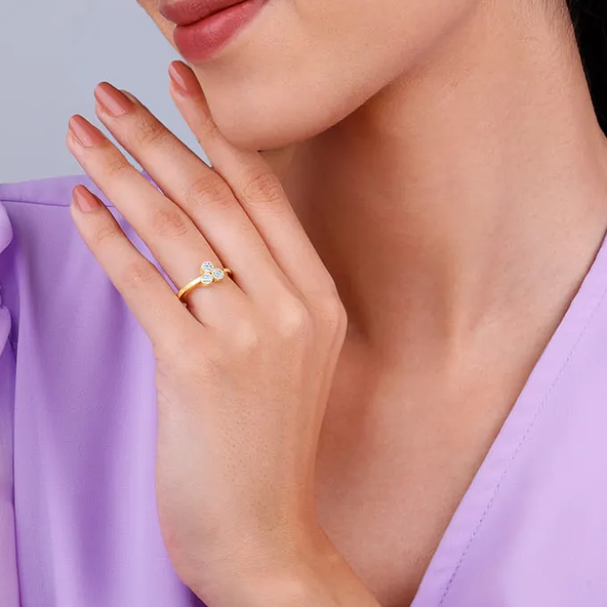 Golden Circuit Ring