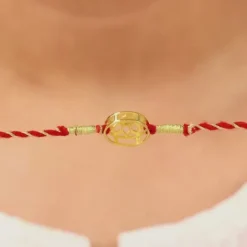 Golden Circular Om Rakhi