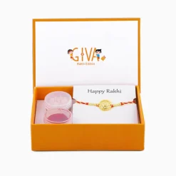 Golden Circular Om Rakhi