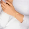 Golden Circular Studded Bracelet