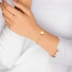 Golden Circular Studded Bracelet
