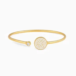 Golden Circular Studded Bracelet