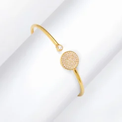 Golden Circular Studded Bracelet