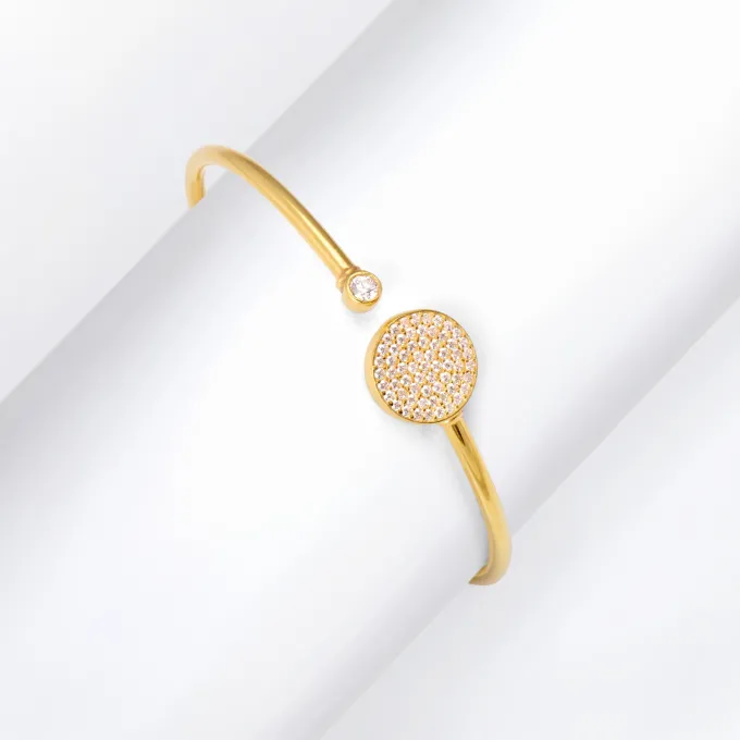 Golden Circular Studded Bracelet