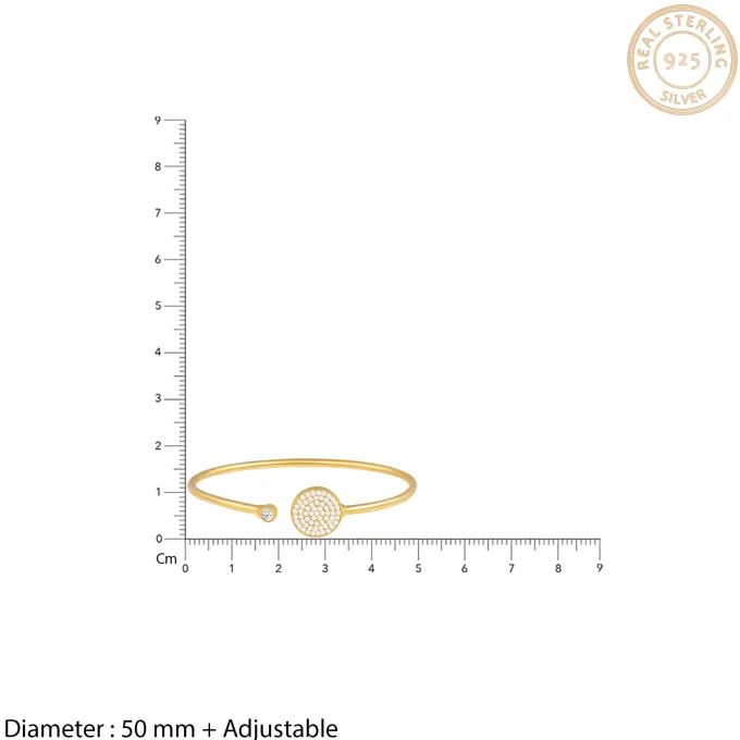 Golden Circular Studded Bracelet