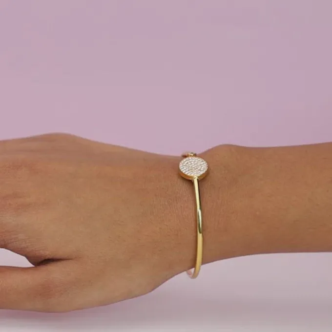Golden Circular Studded Bracelet