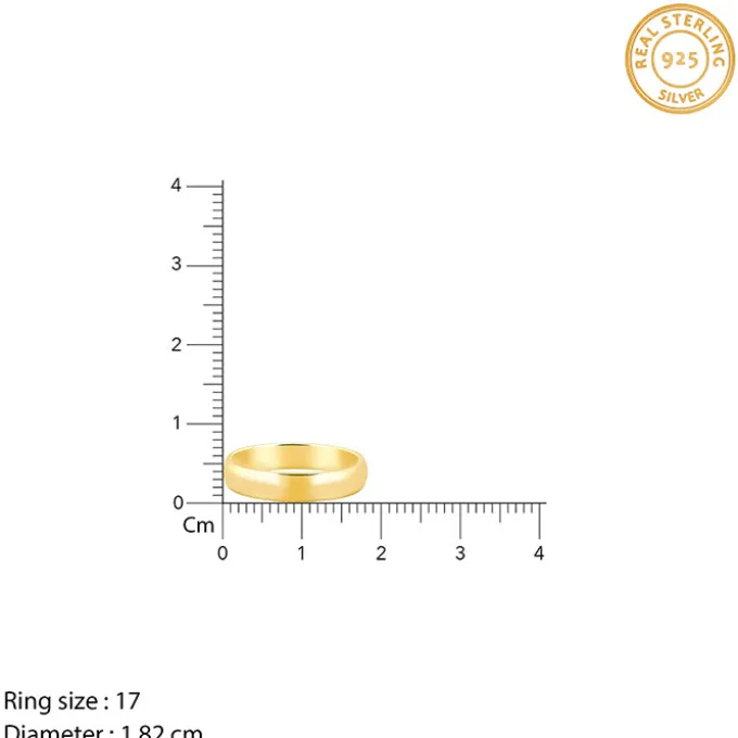 Golden Classic Band For Him