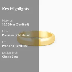 Golden Classic Band For Him