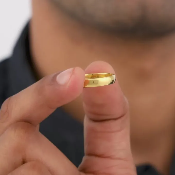 Golden Classic Band For Him
