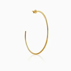 Golden Classic Large Hoop Earrings