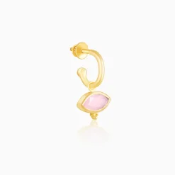 Golden Classic Pink Earrings