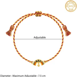 Golden Classic Rainbow Rakhi for Kids