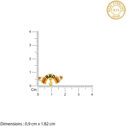 Golden Classic Rainbow Rakhi for Kids