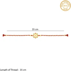 Golden Classic Swastik Rakhi